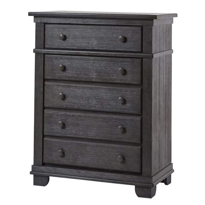 Pali 5 Drawer Dresser in Distressed Granite