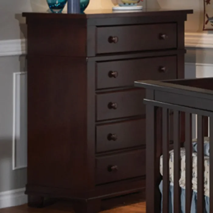 Pali 5 Drawer Dresser in Mocacchino