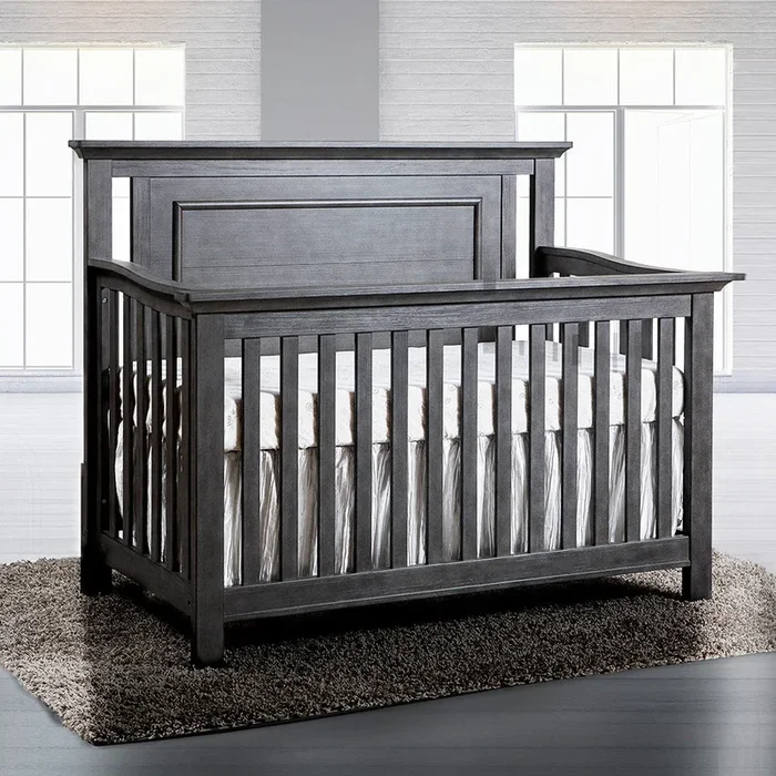 Pali Como Flat Top Crib in Distressed Granite
