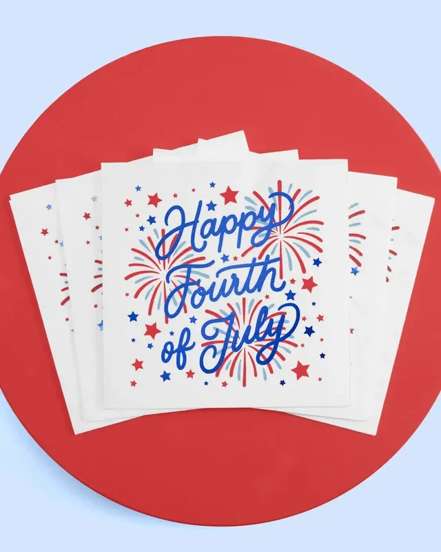 Party In The Usa – 25 Foil Napkins