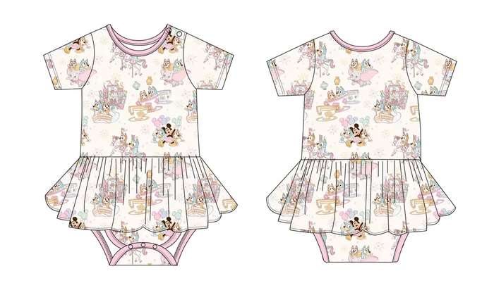 Pastel Park (cotton Candy) – Bodysuit Dress