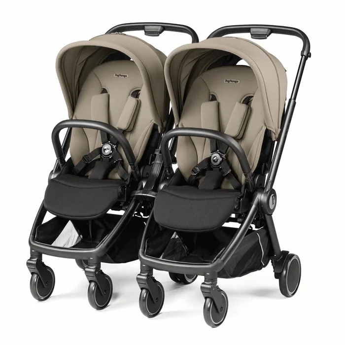 PEG City Loop Double Stroller Bundle – Black / Vanilla Blend