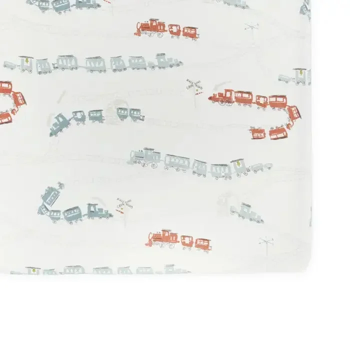 Pehr Crib Sheet | Locomotive