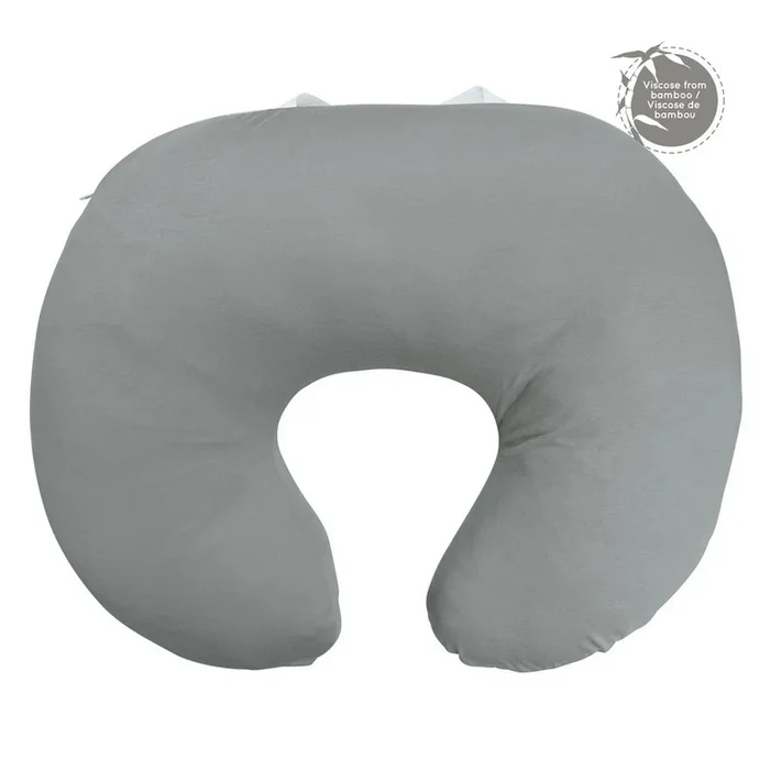 PERLIMPINPIN Bamboo Nursing Pillow – Pebble (Grey)