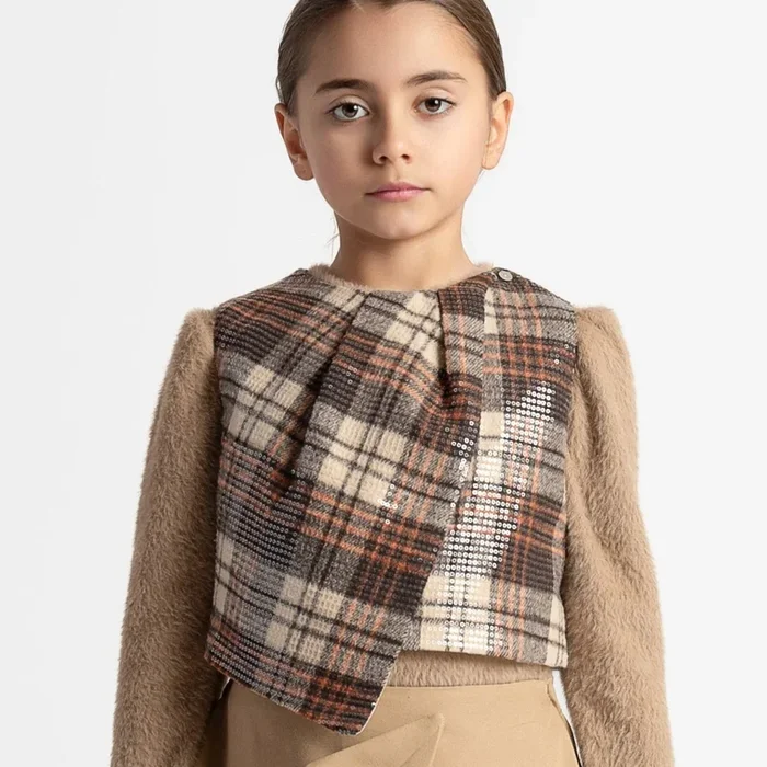 Pervinca Vest – Brown
