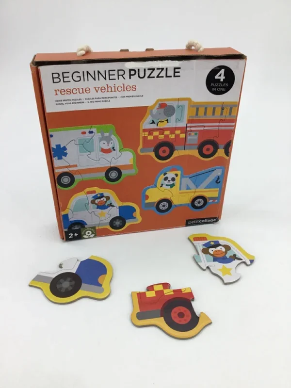 Petit Collage Beginner Puzzle – Rescue Vehicles