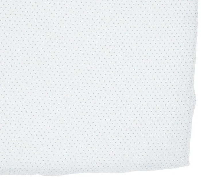 Petit Pehr Crib Sheet – Pin Dot Light Blue
