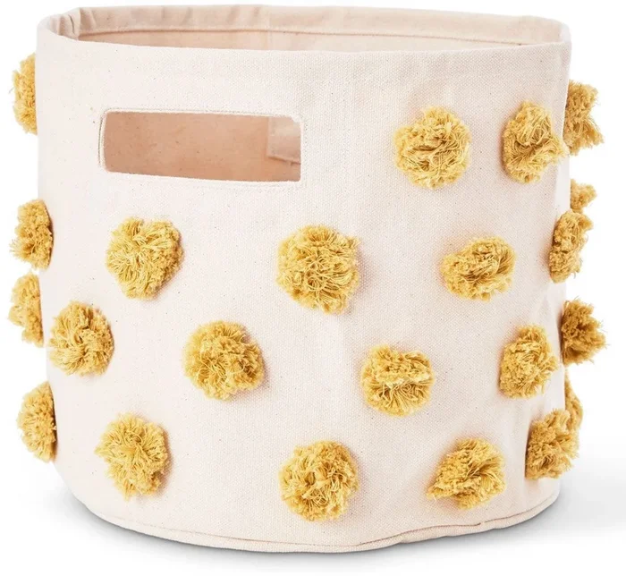 Petit Pehr Pom Pom Pint Storage Basket – Marigold