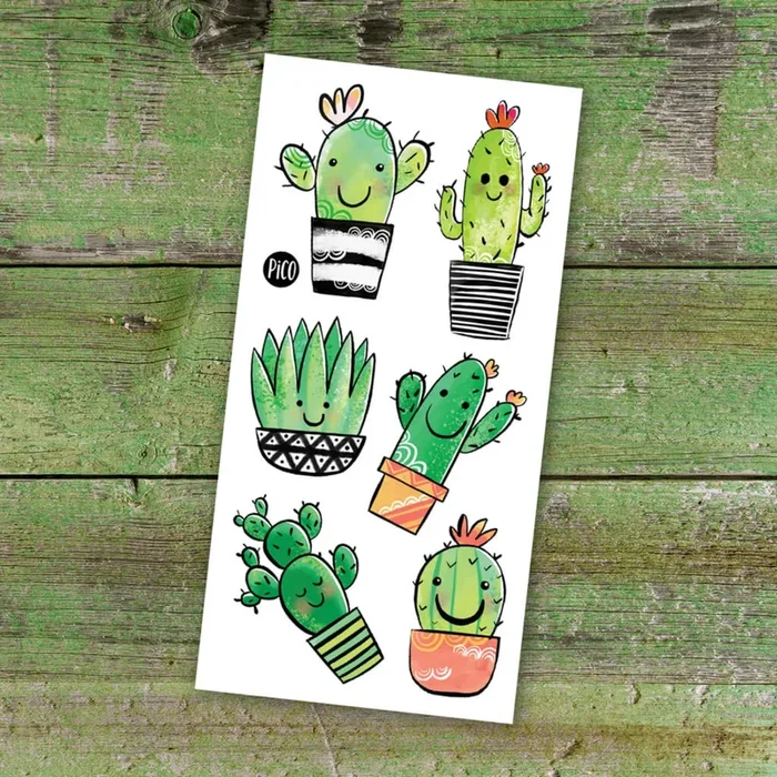 PICO TATOO Temporary Tattoo – Cute Cactus