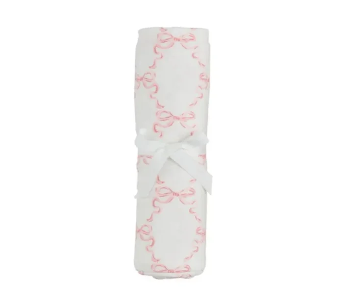 Pink Bow Stretchy Swaddle