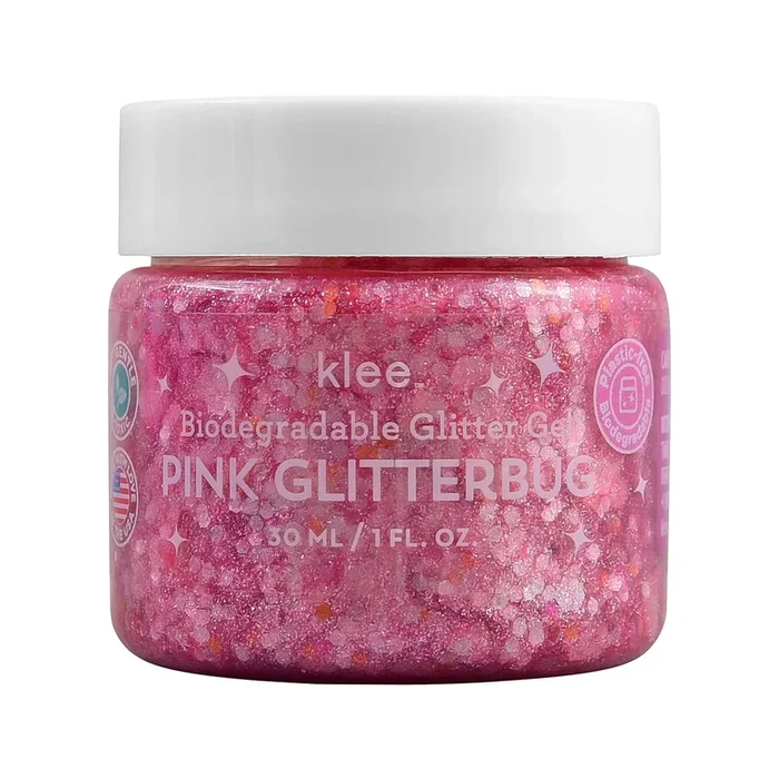 Pink Glitterbug – Klee Biodegradable Glitter Gel, 1 oz