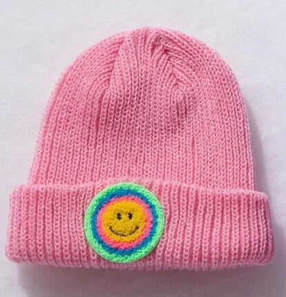 Pink Multi Smile Beanie
