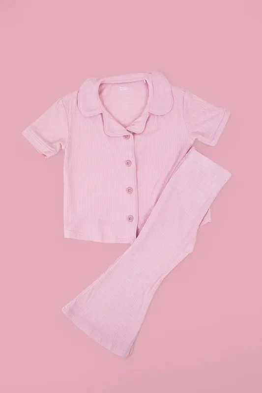 Pink Rose Dream Girl’s Flare Set