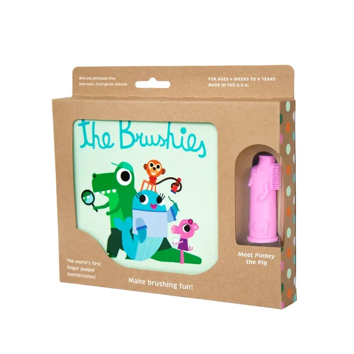 Pinkey The Pig Brushie And Book