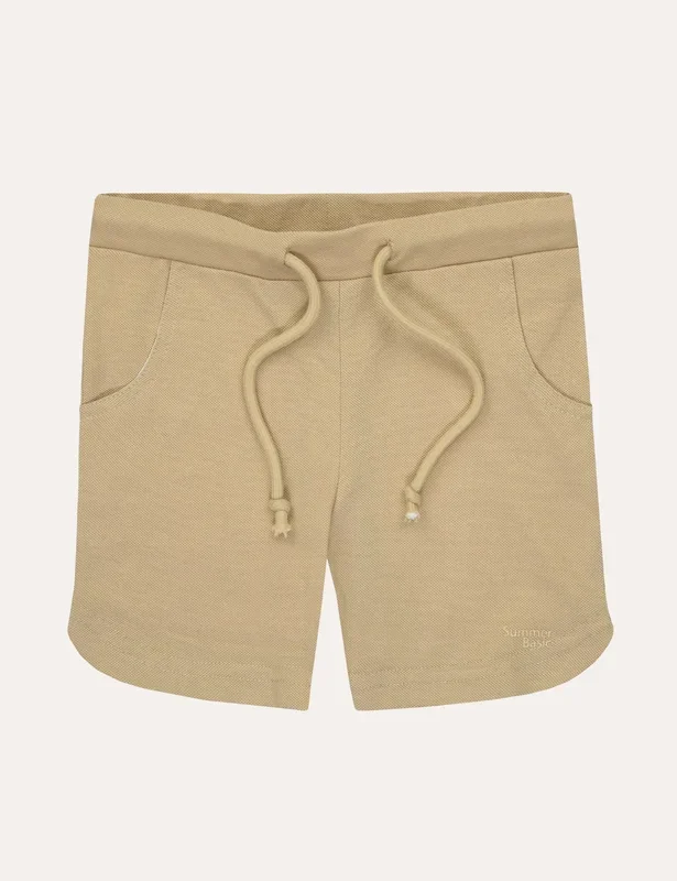 Pique Shorts – Tan