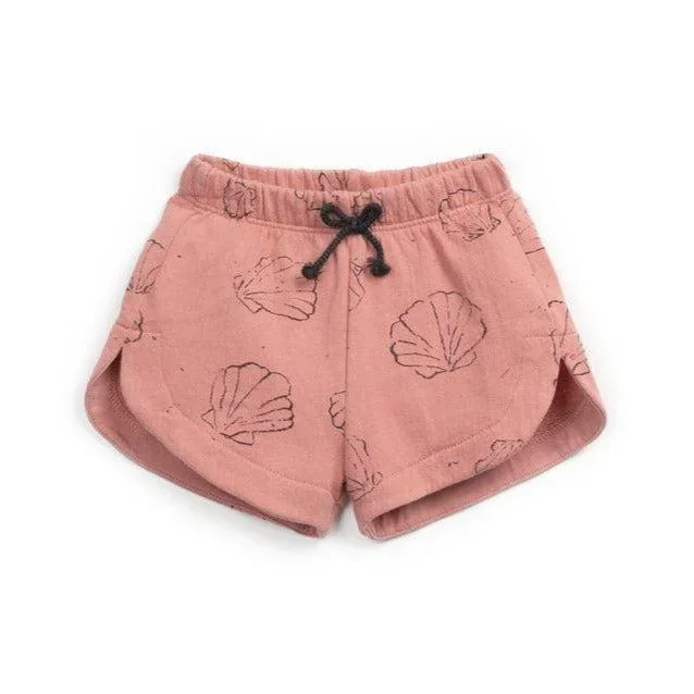Play Up – Organic Cotton Shorts – Coral Shells