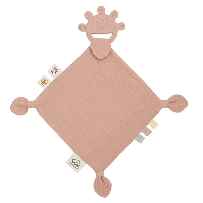 Playground Silicone Comfort Teether Rose