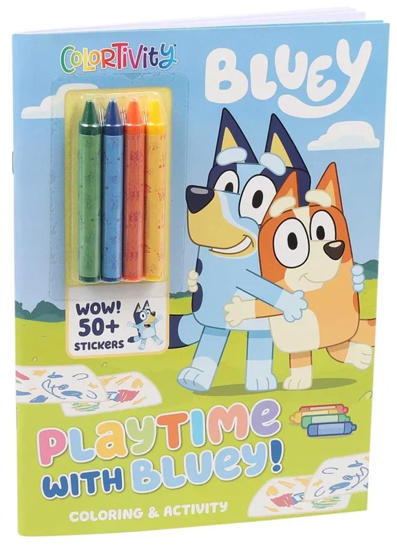 Playtime With Bluey Coloring & Activity Book