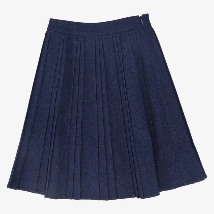 Pleated Skirt – Denim