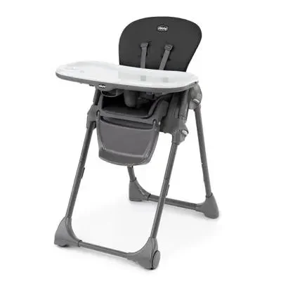 Polly Compact Fold Easy Clean Highchair – Black