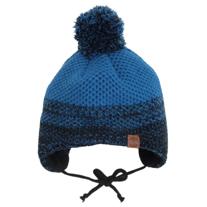 Pom Pom Two Tone Winter Hat