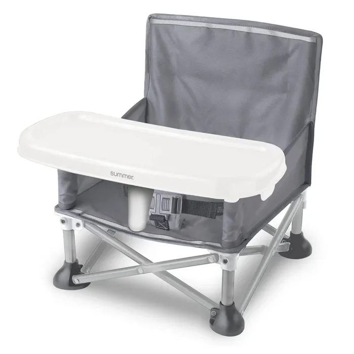 Pop ‘N Sit Portable Infant Booster Seat – Sport Gray (See Description)
