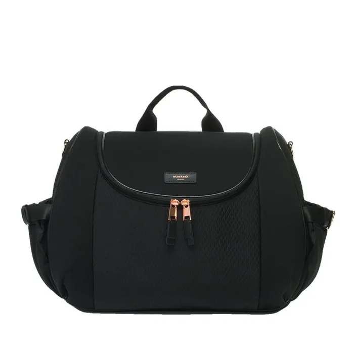 Poppy Luxe Convertible Backpack in Black