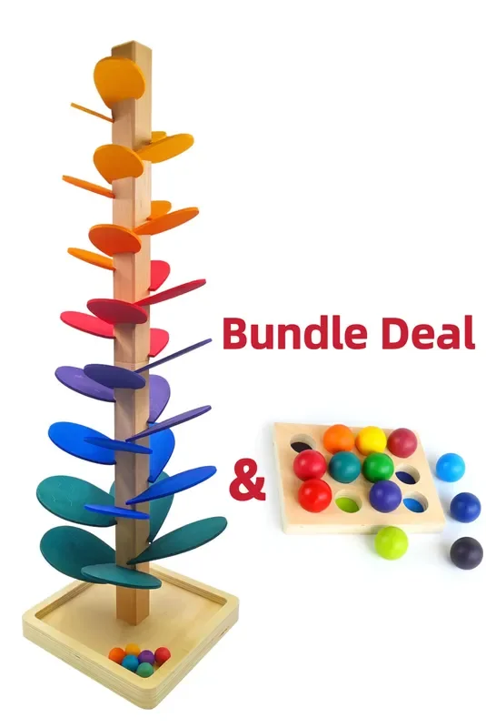 Pre-Order **Bundle Deal**NEW Large Marble Tree in Primary Rainbow Colors