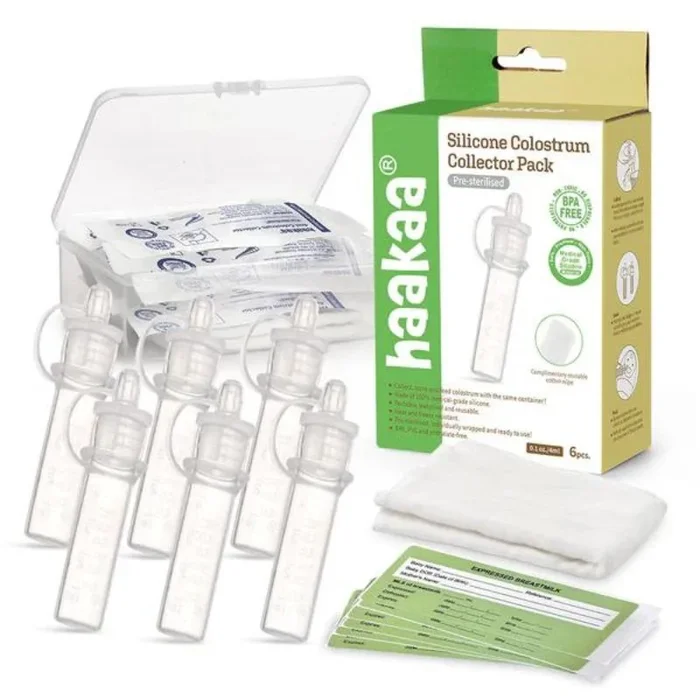 Pre-Sterilized Silicone Colostrum Collector Set 4ml – 6 Pack