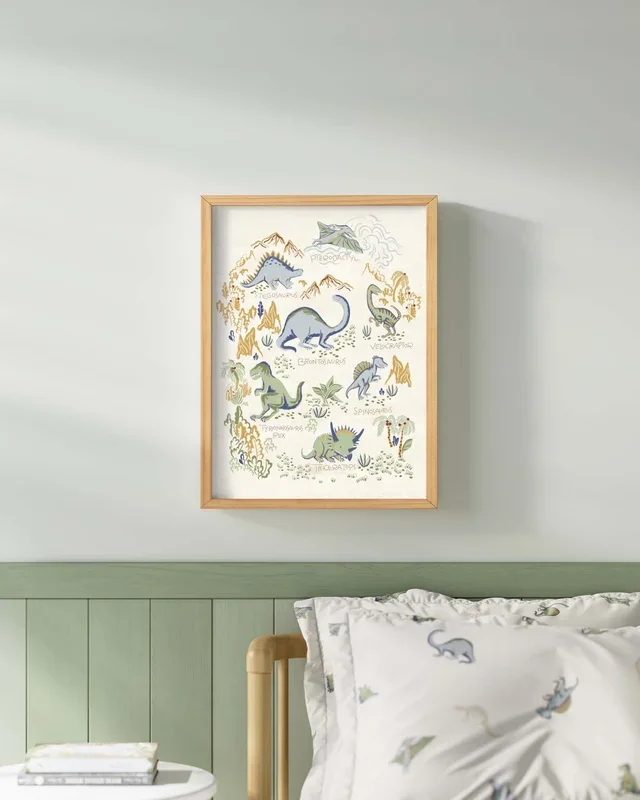 Prehistoric Party Framed Wall Art