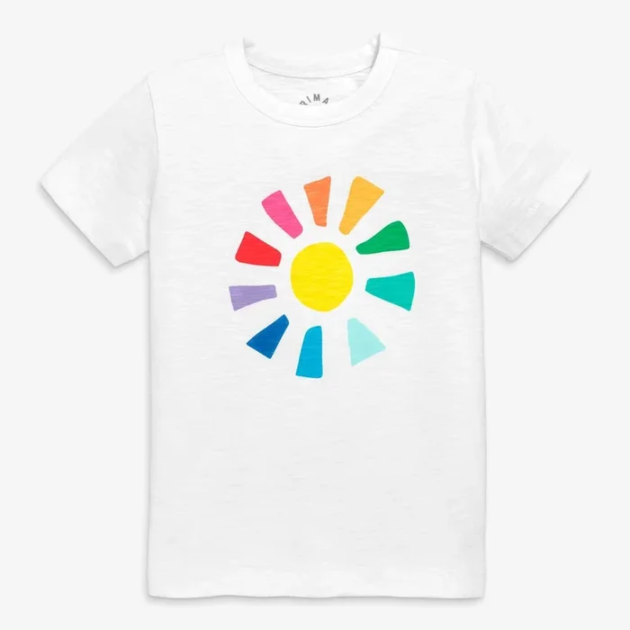 Primary Tee | Rainbow Cutout Sun