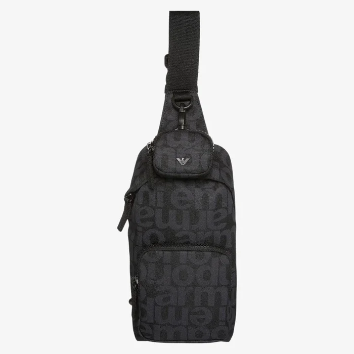 Printed Backpack – Navy
