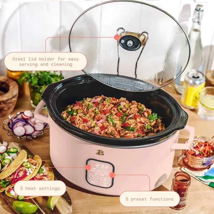 Programmable 6 Qt Slow Cooker – Rose