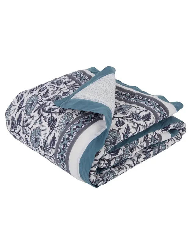 Provence Blue Cotton Quilt