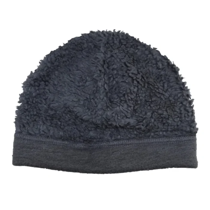 Puffin Gear Organic Cotton Sherpa Beanie – Charcoal (XXS, 6-12 Months)