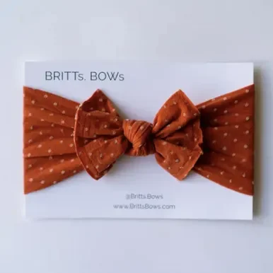 Pumpkin Honey Dot Headband