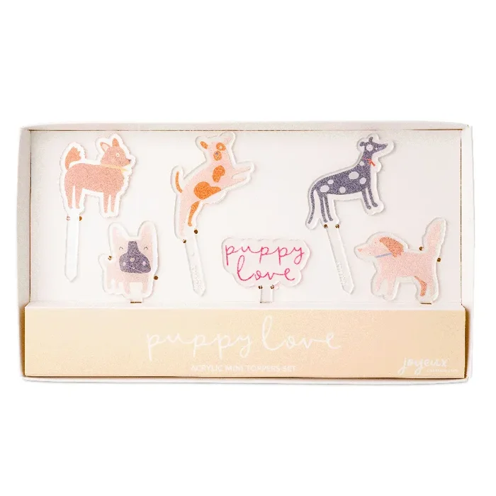 Puppy Love Acrylic Mini Topper Set