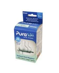 Pura Kiki Natural Vent Nipple 2pk – Fast Flow