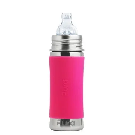 Pura Kiki Sippy Cup – Pink Sleeve / 11oz