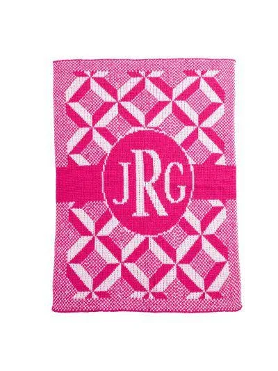 Puzzle Monogram Stroller Blanket
