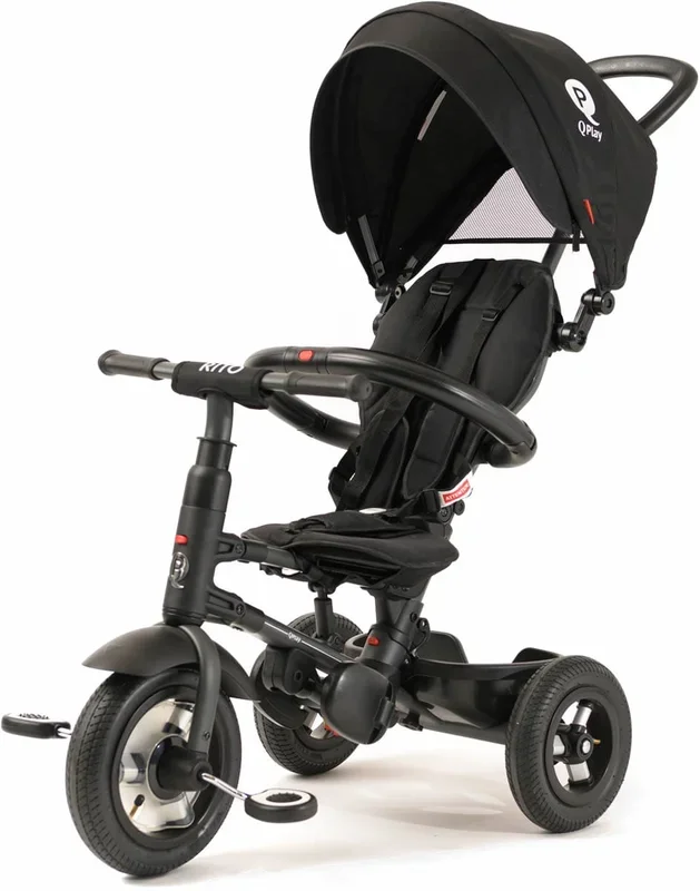 Q Play Rito Plus Folding Stroller Trike – Black