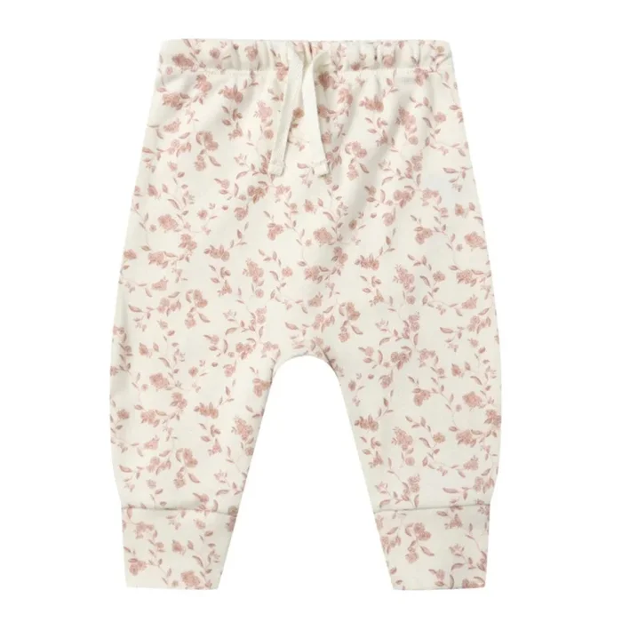 Quincy Mae – Organic Drawstring Pants – French Garden