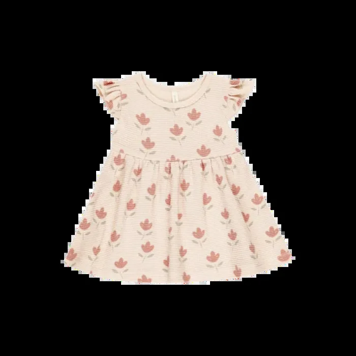 QUINCY MAE Flutter Sleeve Dress – Tulips