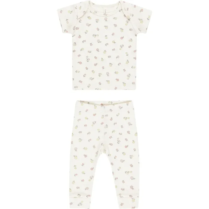 Quincy Mae Ribbed Short Sleeve Tee + Legging Set || Fleur