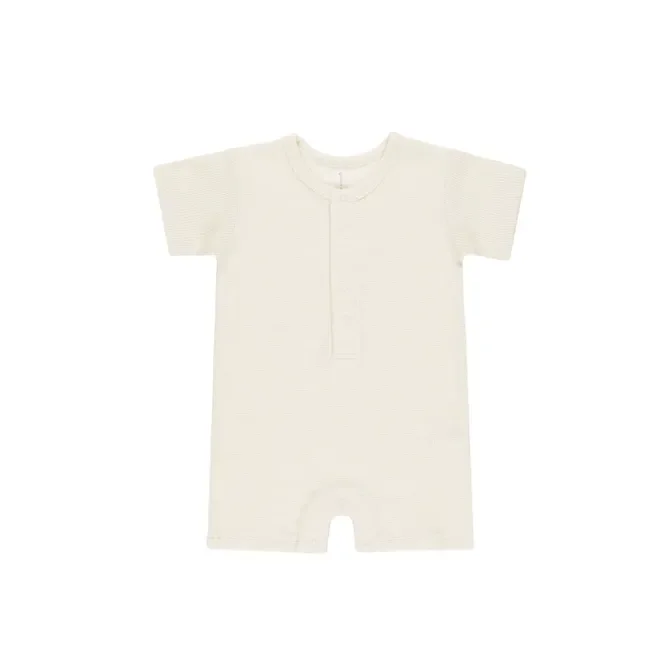 Quincy Mae Waffle Snap Romper