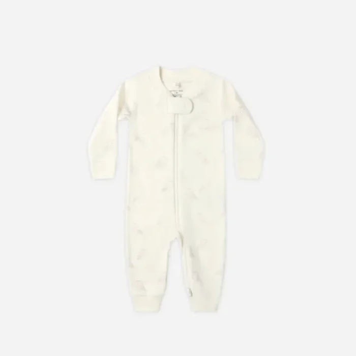 QUINCY MAE Zip Long Sleeve Sleeper – Snow Owls