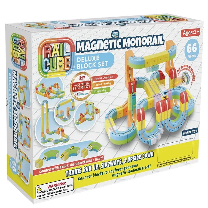Rail Cubes Magnetic Monorail Deluxe Set