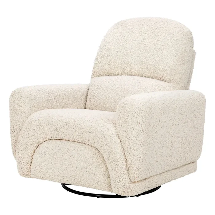Rainbow Recliner and Swivel Glider – Almond Teddy Loop