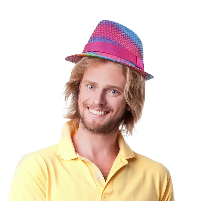 Rainbow Sequin Hat