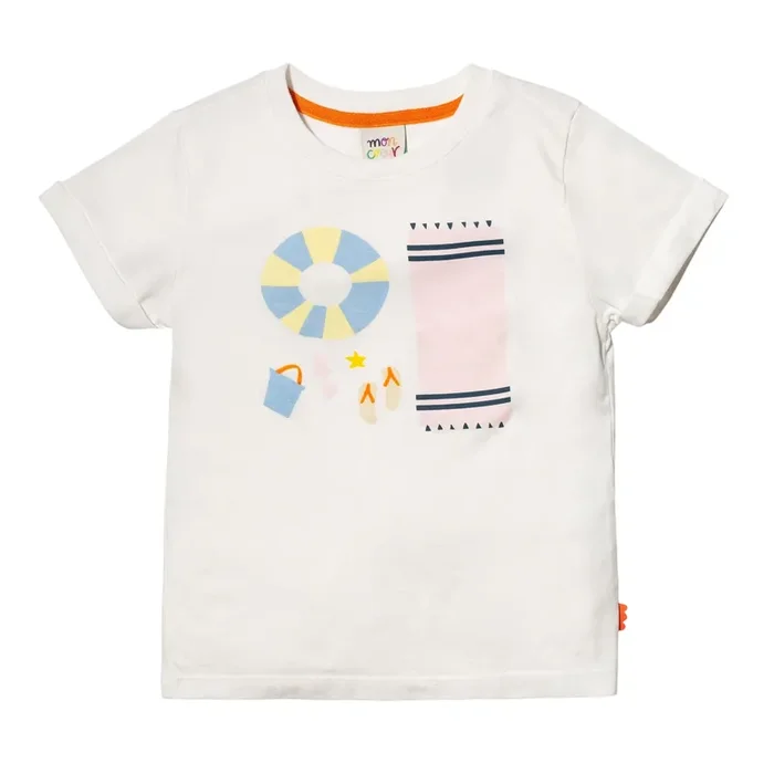 Recycled Cotton Pink Beach Party Kid T-shirt